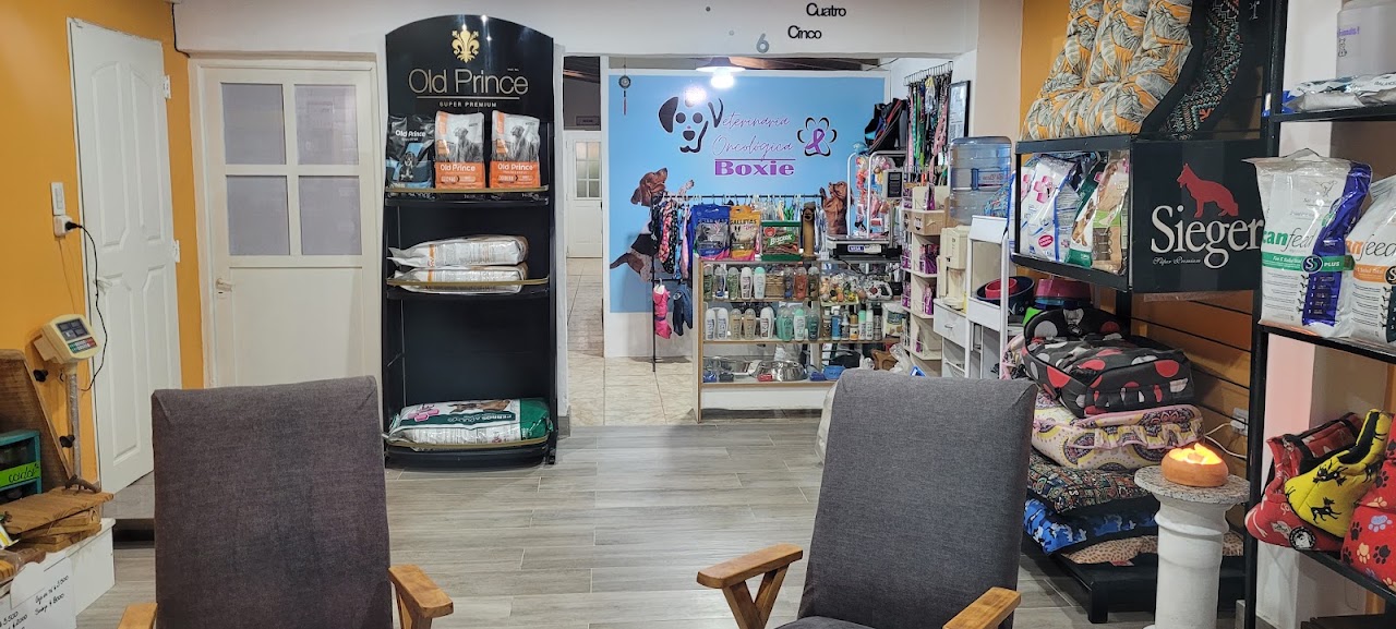 Interior y pet shop de Veterinaria Boxie